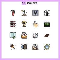 16 Creative Icons Modern Signs and Symbols of magician magic leaf future computing Editable Creative Vector Design Elements