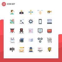 25 Creative Icons Modern Signs and Symbols of calipers mobile creative hand navigation Editable Vector Design Elements