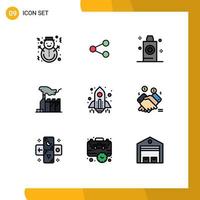 9 Creative Icons Modern Signs and Symbols of lobbying domination sharing despotism wash Editable Vector Design Elements