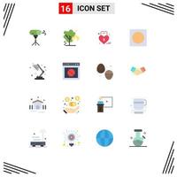 Universal Icon Symbols Group of 16 Modern Flat Colors of study overlay louck layout creative Editable Pack of Creative Vector Design Elements