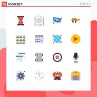 16 Creative Icons Modern Signs and Symbols of grower scale states repair measure Editable Pack of Creative Vector Design Elements