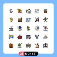 25 Creative Icons Modern Signs and Symbols of computer ac app aircondition internet Editable Vector Design Elements