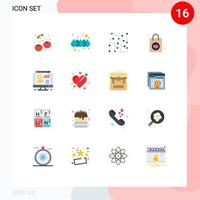 16 Creative Icons Modern Signs and Symbols of web dollar circuitry purse handbag Editable Pack of Creative Vector Design Elements