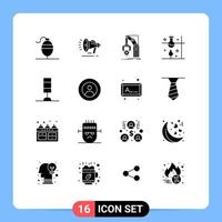 paquete de iconos de vector de stock de 16 signos y símbolos de línea para elementos de diseño de vector editables de laboratorio de ciencia de fábrica de experimentos de ciencia interior