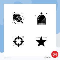 Solid Glyph Pack of Universal Symbols of checkup winter testing event lifesaver Editable Vector Design Elements