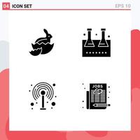 Creative Icons Modern Signs and Symbols of robbit modem nature lab flask wifi Editable Vector Design Elements