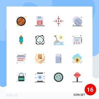 Modern Set of 16 Flat Colors and symbols such as business medicine arrow medical health Editable Pack of Creative Vector Design Elements