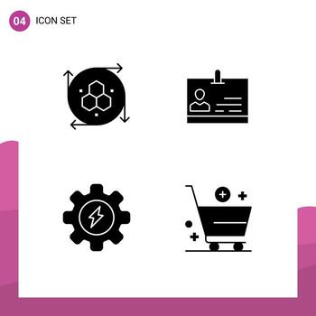 Thematic Vector Solid Glyphs and Editable Symbols of computer graphics gear modeling tool identity add Editable Vector Design Elements