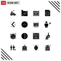 paquete de iconos de vector de stock de 16 signos y símbolos de línea para elementos de diseño de vector editables de venta de nube de economía de documento de flecha