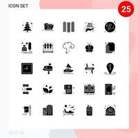 Solid Glyph Pack of 25 Universal Symbols of sexual adult document sale buy Editable Vector Design Elements