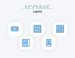 Layout Blue Icon Pack 5 Icon Design. . accounts. graph vector