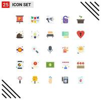 25 Universal Flat Colors Set for Web and Mobile Applications door tag heart marketing love announce Editable Vector Design Elements