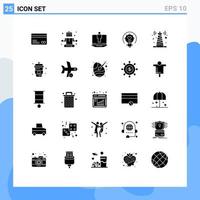 25 Creative Icons Modern Signs and Symbols of technology tips computer light bulb valentine Editable Vector Design Elements