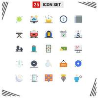 Universal Icon Symbols Group of 25 Modern Flat Colors of house home direction handkerchief interface Editable Vector Design Elements