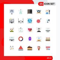 25 Creative Icons Modern Signs and Symbols of performance setting muslim system internet Editable Vector Design Elements