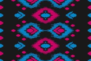 Abstract ethnic pattern art. Ikat seamless pattern traditional. American, Mexican style. vector