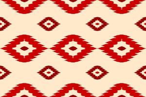 patrón étnico ikat sin costuras en tribal. estilo americano, mexicano. estampado de adornos geométricos aztecas. vector