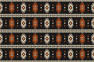 Ethnic ikat seamless pattern in tribal. American, Mexican style. Aztec geometric ornament print. vector