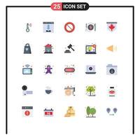 25 Creative Icons Modern Signs and Symbols of canada tag ban hotel energy Editable Vector Design Elements