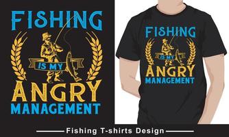 Fishing typography vector t-shirt design Pro Vector