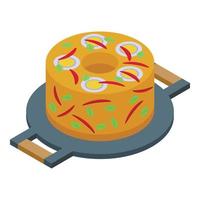 Brazil jelly food icon isometric vector. Brazilian cuisine vector