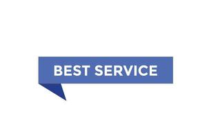 Best service button web banner templates. Vector Illustration