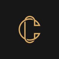 Creative C Logo icon initials based Letters in vector. vector