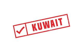 goma de sello de kuwait con estilo grunge sobre fondo blanco vector