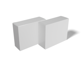 maquette d'emballage de boîte carrée ou rectangulaire png