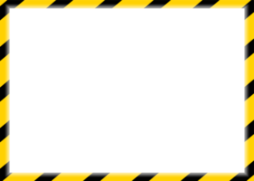 Yellow Caution Tape Frame png