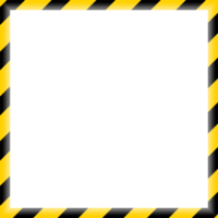 marco de cinta amarilla de precaución png