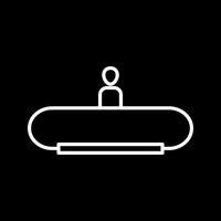 Horizontal Escalator Vector Icon