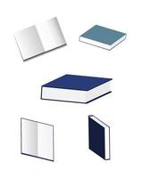 book cover template, book icon, paper vector
