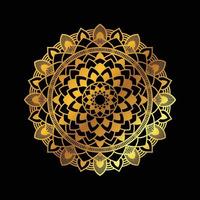 luxury golden mandala background design vector