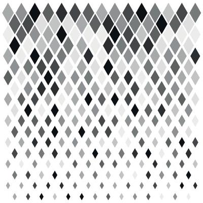 Design of black and white rhombuses in vertical format