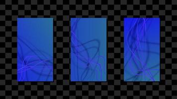Geometrical blue monochromatic background in minimal style potrait vector