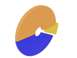 Colored round chart. 3d render. png