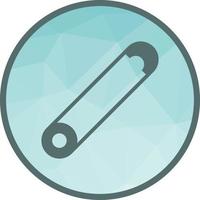 Safety Pin Low Poly Background Icon vector