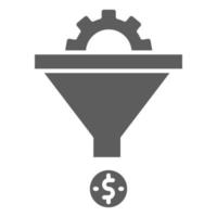 sales funnel icon, suitable for a wide range of digital creative projects. Happy creating. vector