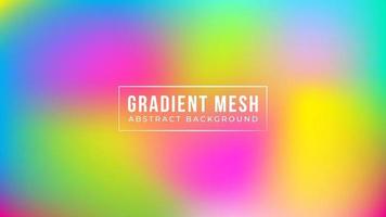 Abstract blurred gradient mesh background in vivid rainbow colors. Colorful smooth banner template. Easy editable soft colored vector illustration in EPS10