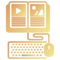 online courses icon, suitable for a wide range of digital creative projects. Happy creating. vector