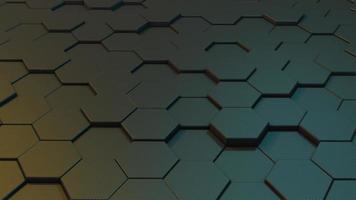 Abstract background of carbon hexagons. Polygonal dark surface. The concept of futuristic technology. Geometric shapes. Big data. 3d rendering photo