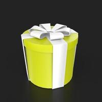 Gift box isolated on background photo