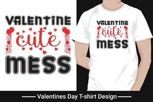 feliz día de san valentín diseño de camisetas, vector, tipografía pro vector