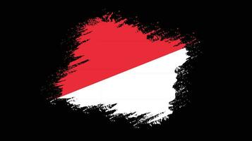 bandera grunge de indonesia abstracta vector