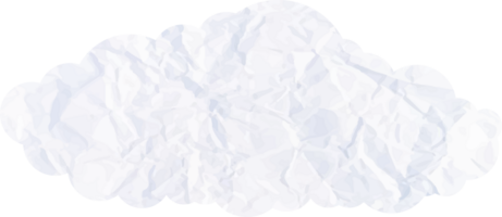 nuage blanc avec icône de recadrage de texture de papier png