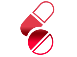 icône de pilules isolé sur fond transparent, concept de logo de pilules png