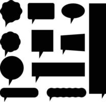 Empty Speech Bubble, Call out Shape Set vector