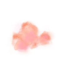salpicaduras de tinta de alcohol de mármol rosa coral. elementos aislados de color rosa coral png
