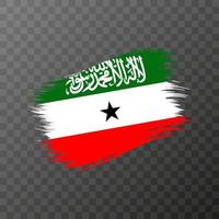 Somaliland national flag. Grunge brush stroke. vector